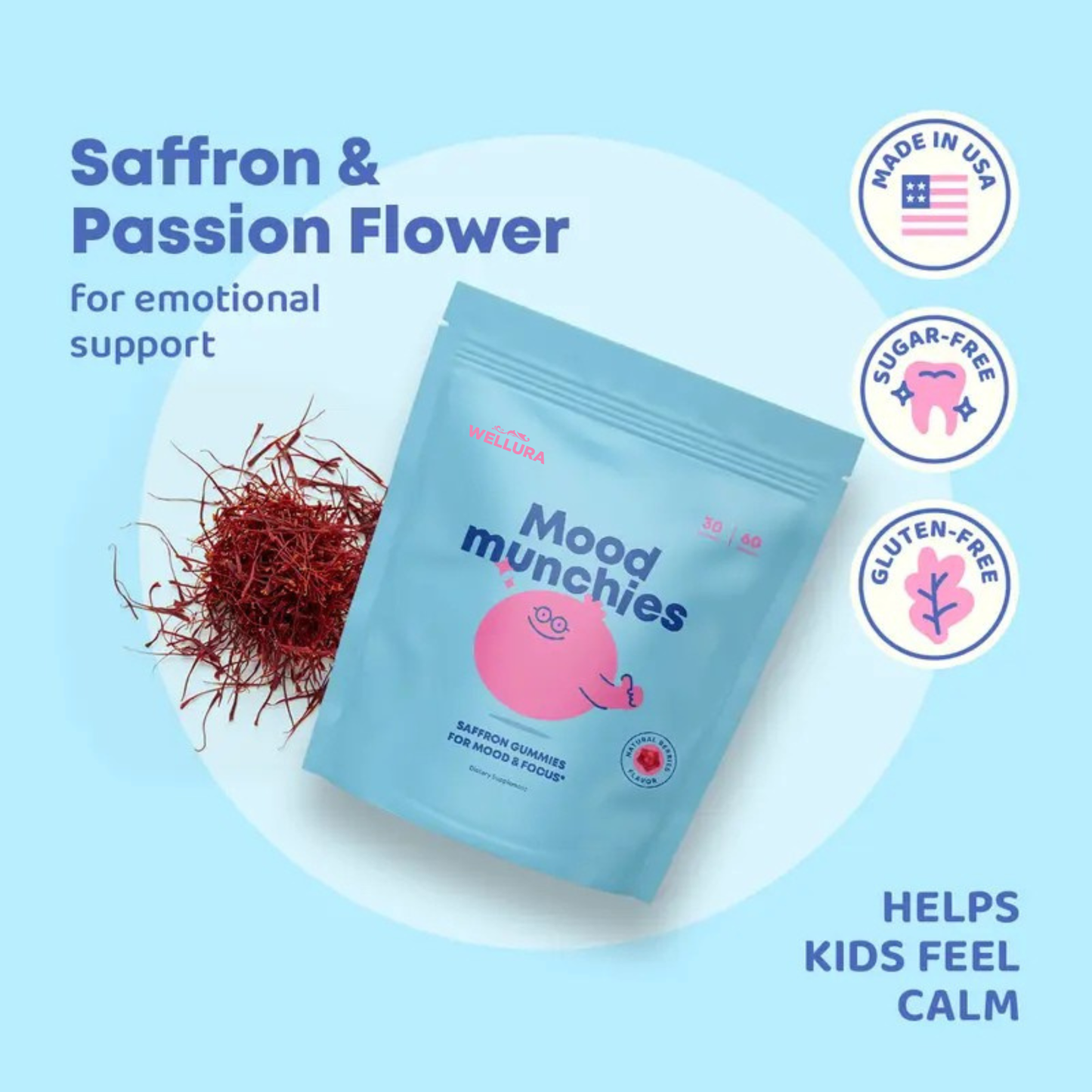 Saffron Mood Gummies – For Calmer, More Focused Kids