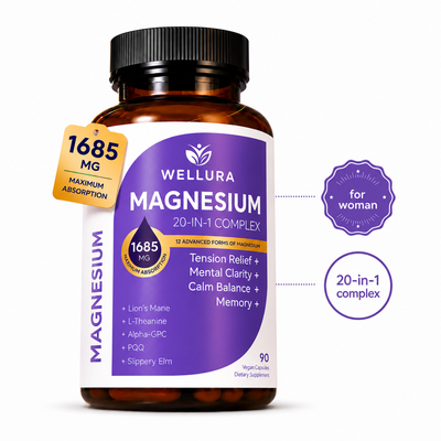Magnesio 20 en 1: La Fórmula Definitiva para el Bienestar de la Mujer
