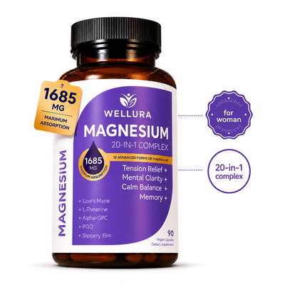 Magnesio 20 en 1: La Fórmula Definitiva para el Bienestar de la Mujer