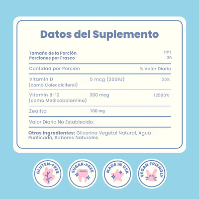 Gotas de Zeolita y Vitaminas para Niños