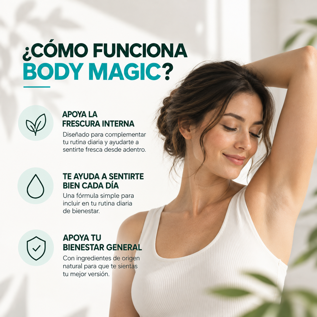 WELLURA® Body Magic — Cápsulas de Clorofila Antiolor y Desintoxicantes