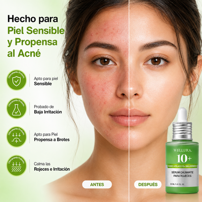 Wellura Serum Ácido Azelaico e Hialurónico, 30ml