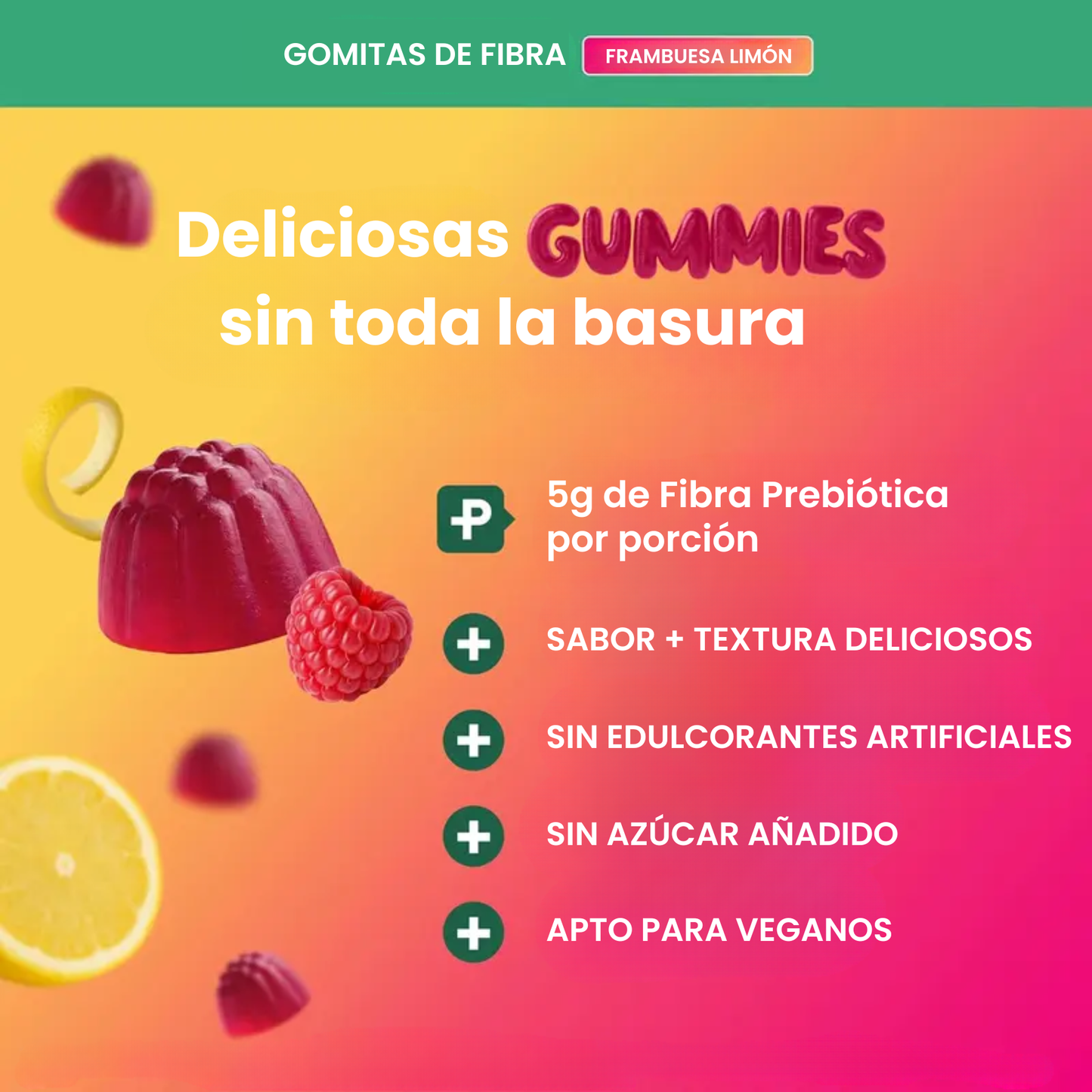 Gomitas de Fibra Prebiótica