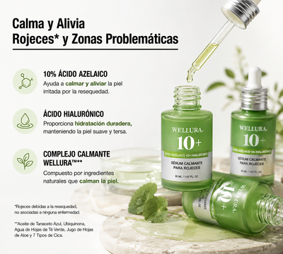 Wellura Serum Ácido Azelaico e Hialurónico, 30ml