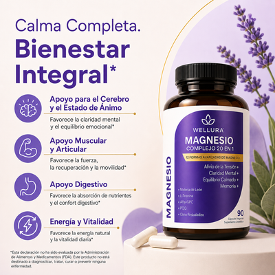 Magnesio 20 en 1: La Fórmula Definitiva para el Bienestar de la Mujer