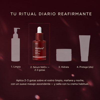 Sérum NAD+ Reafirmante — beneficio 6