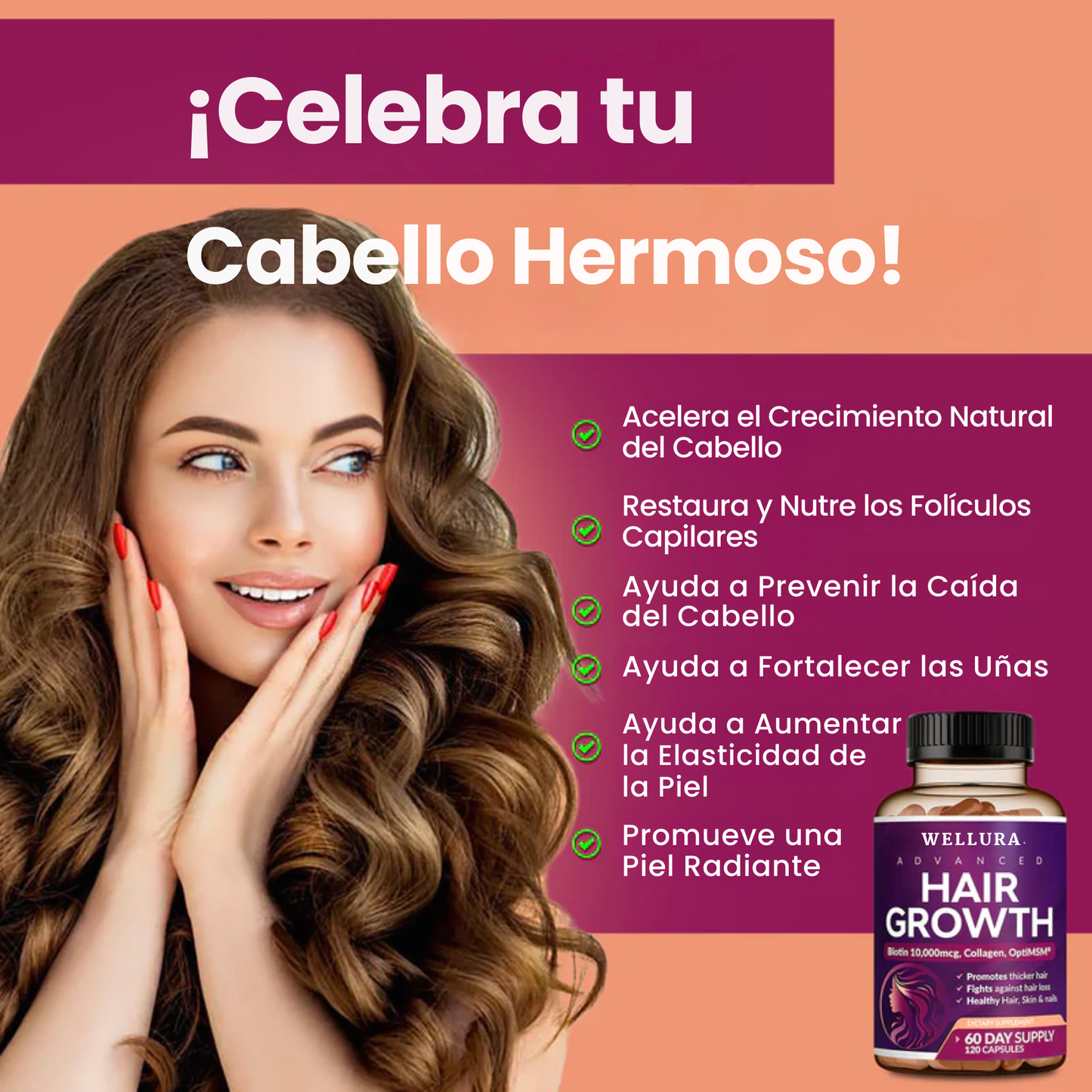 Vitaminas para el Crecimiento del Cabello