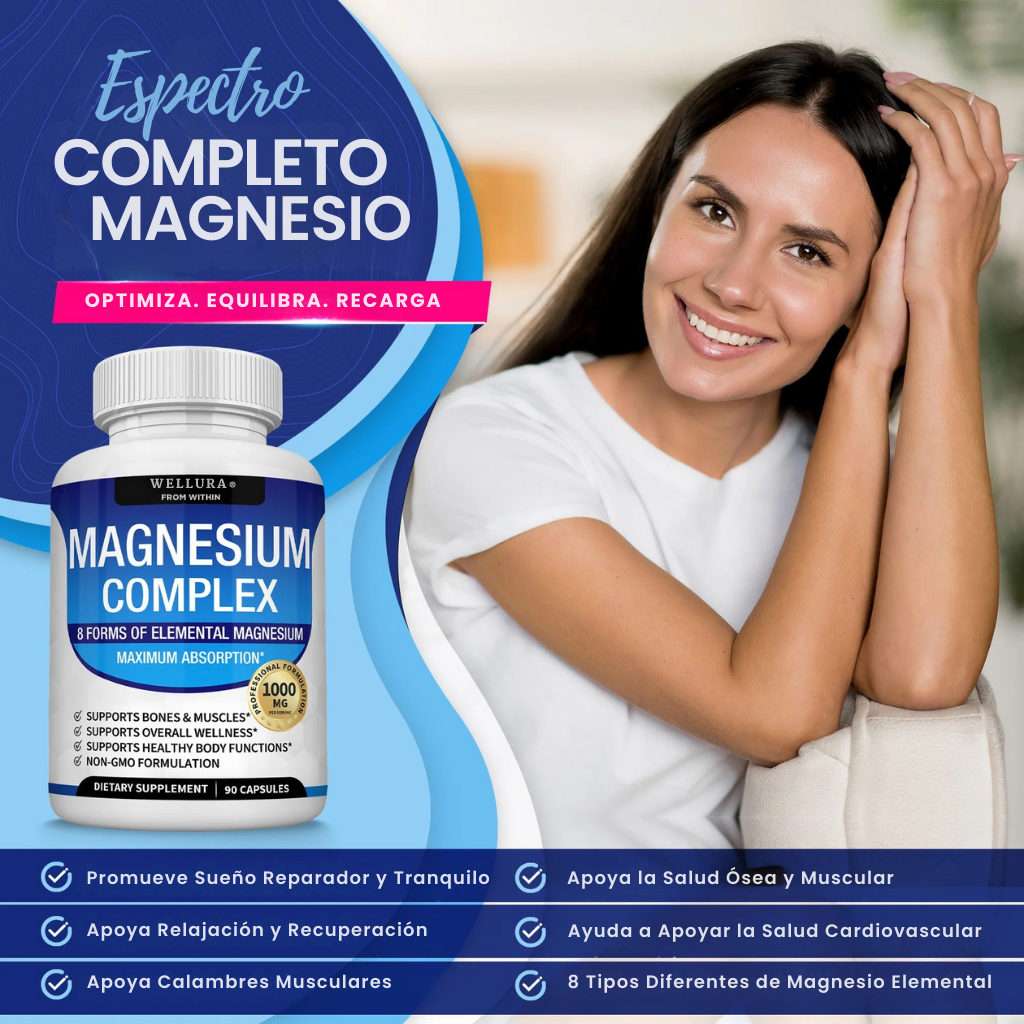 Magnesio Completo con 8 Formas – 1000mg